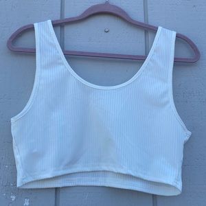 White crop top